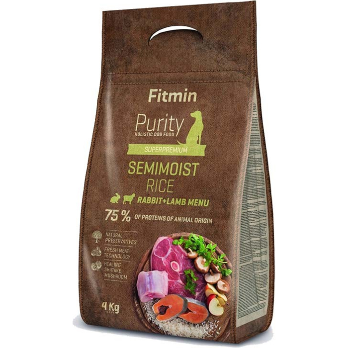 Fitmin Purity Semimoist Rice Rabbit and Lamb 4kg