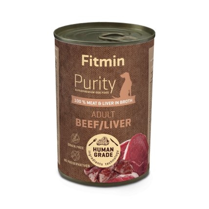 Fitmin Purity Konzerva hovězí s játry pro psy 400 g