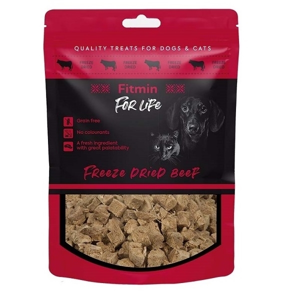 Fitmin Dog & Cat For Life Mrazom sušené hovadzie 30 g