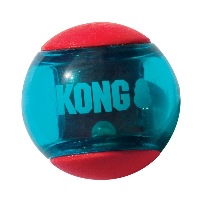 KONG Squeezz Action Red M 6,5 cm 3ks