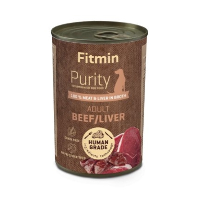 Fitmin Purity Konzerva hovězí s játry pro psy 400 g